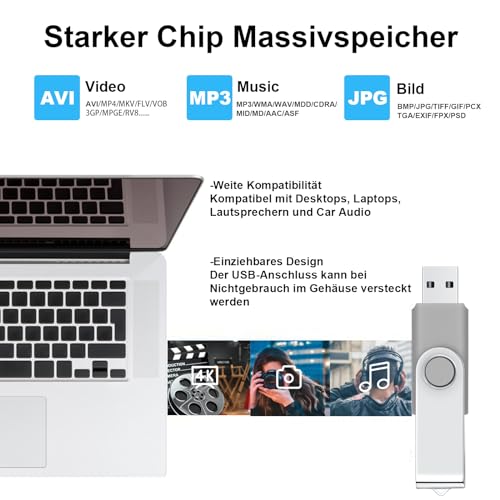 SRVR - 2 pezzi Memory stick USB flash drive