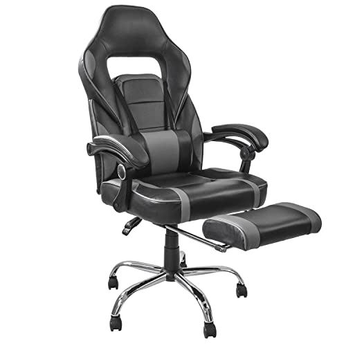 TOPLIVING Silla Gamer Grande Reclinable con Descansa pies...