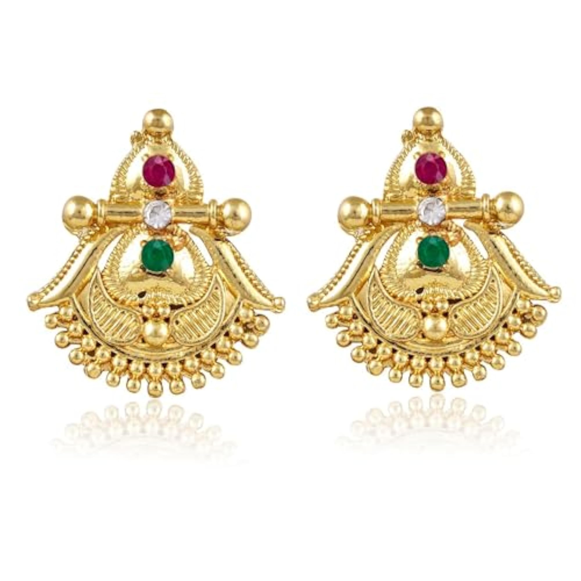 Women's Shimmering Charming Screw Back Stud Earrings