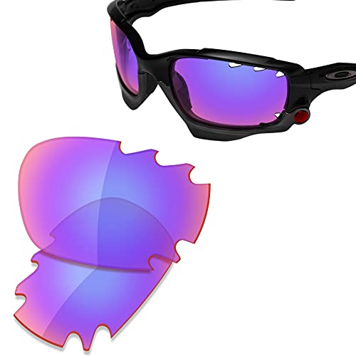 Image of SAUCER Premium Replacement Lenses & Rubber Kits for Oakley Jawbone Vented Racing Jacket (Low Bridge Fit) | UV400 Protection