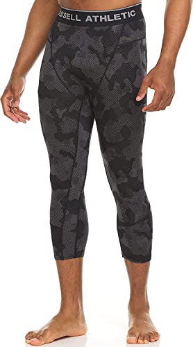 Russell Athletic Men's Compression Legging, Black Bio Camo, Xx-Large #TOP24