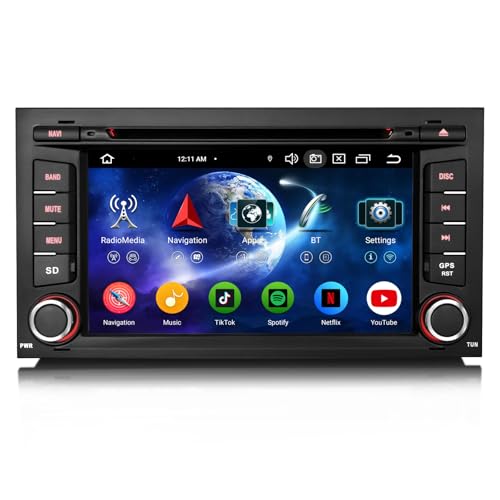✪【Supporto Controllo Volante e Navigazione GPS】Supporta il controllo del volante, puoi utilizzare questa funzione per controllare la tua musica o il volume nel volante; Per le funzioni GPS presenti nelle app GPS online con Waze, Sygic e altre app nel Play Store presenti o recuperare la sorgente di mappe offline dai fornitori di mappe per utilizzare la navigazione satellitare. E puoi usare la navigazione mentre ascolti musica o radio.