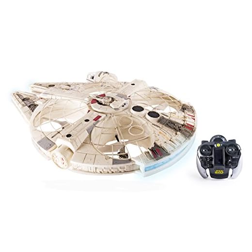 Air Hogs - Star Wars Remote Control Millennium Falcon XL Flying Drone 2.4GHz 4-Channel with Gyro