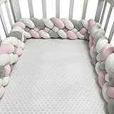 PTKG Parachoques Trenzados Almohada De Nudo Suave, Cojines Infantiles...