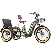 ADDMOTOR GREATTAN L Electric Tricycle for Adults, Dual-Battery System 2 Seater Electric Trike, 75...