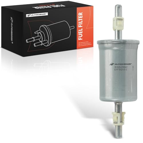 A-Premium External Fuel Filter Compatible with Ford F-150 F150 2006-2008/2013-2014, F-250/F-350/F-550 Super Duty 2005-2010, F-450 Super Duty 2005-2011, F-650 F650, Explorer, Focus & Lincoln & Mercury