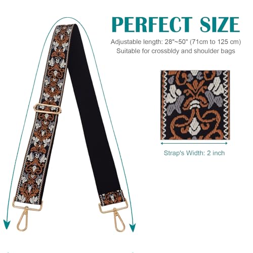 Image of Strap Purse Crossbody Bag Strap Replacement Metal Swivel Hook Shoulder Strap Guitar Strap for Crossbody Bag /luggag