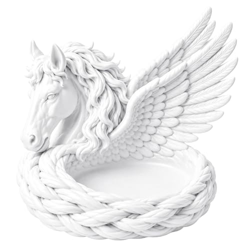 Wuquei Key Holder Bowl - Plato decorativo en forma de cuenco de almacenamiento - Monedero Monedas Joyas Anillos Entrada Escritorio Coche Oficina Hogar Cumpleaños