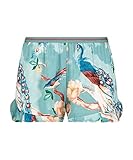 100% Viskose HUNKEMÖLLER Shorts Painted Peacock Blau M