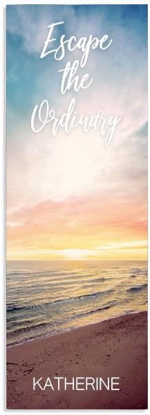 Personalization Universe Inspirational Nature Quotes Personalized Yoga Mat with Anti-Slip Backing, Custom Name Option, Portable & Easy Clean, Ideal for Pilates, Gym, Meditation - 68" L X 24" W