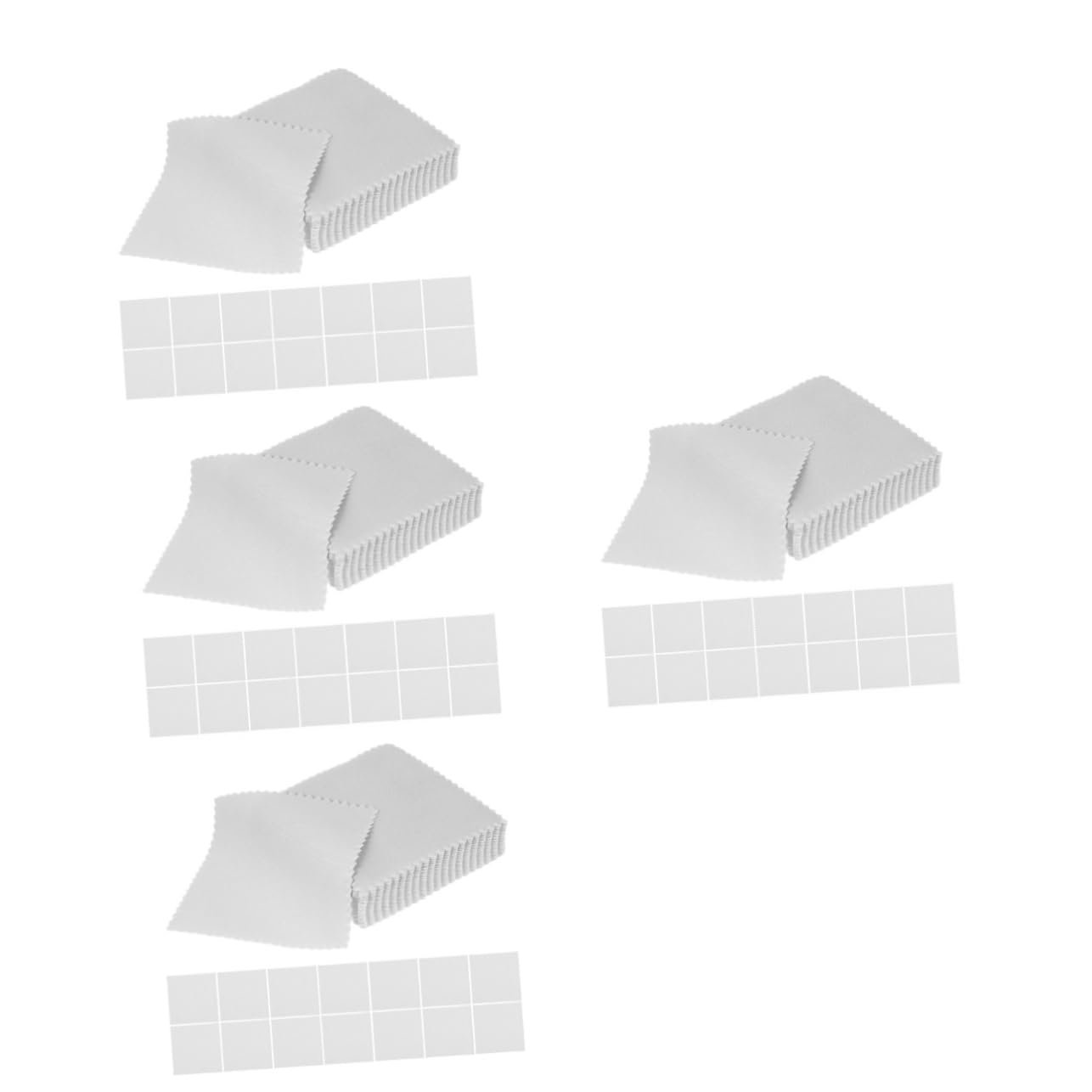 VILLCASE 4 Set di Panni in Microfibra per La Pulizia di Gioielli per Lenti di Gioielli con Diamanti Morbidi 60 Pezzi * 4