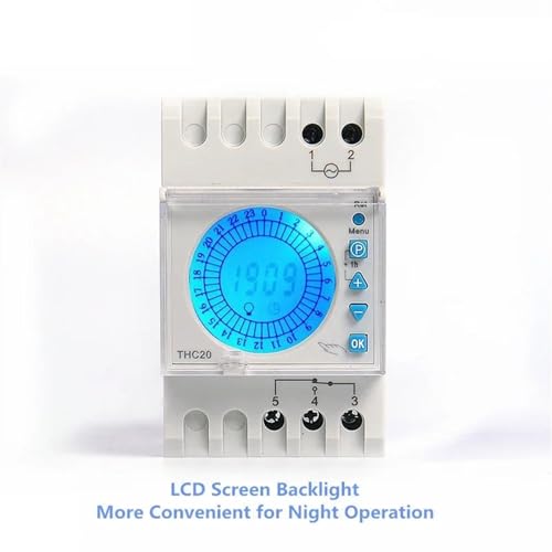 Interrupteur de commande de temps programmable 24h LED 220V 20A