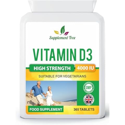 Vitamin D 4000IU Vegetarian Tablets by Supplement Tree Cover