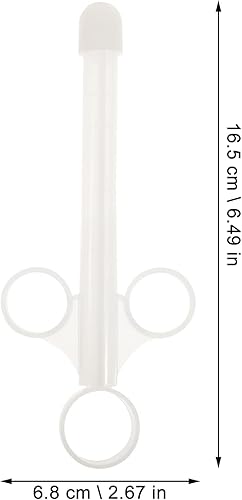 Miniatura 2 de FOMIYES 2 inyectores aplicadores de lubricante, tirador de tubo lubricante con tapa redondeada lisa, aplicador de anales desechables vaginales,