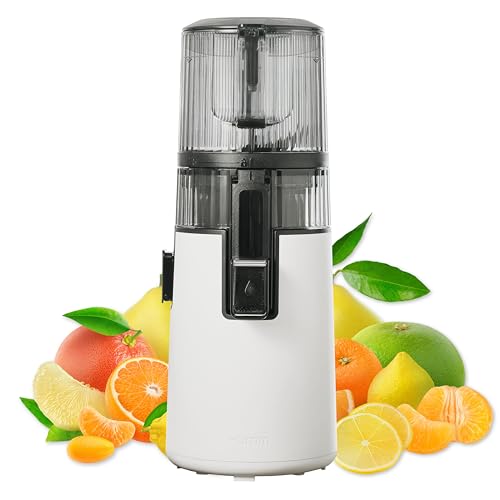 Hurom | Estrattore H-70 - Succhi Più Sani, Gustosi e Senza Sprechi, Estrattore di Succo Premium, Pulizia Facile e Veloce, Alta Resa di Succo, Tecnologia di Spremitura Lenta - White