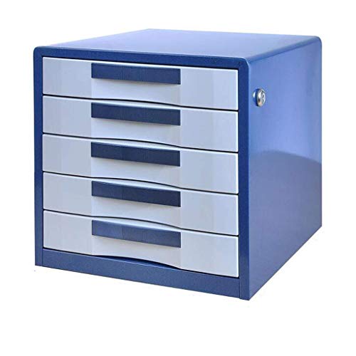 Archivador de metal multicapa con cerradura,...