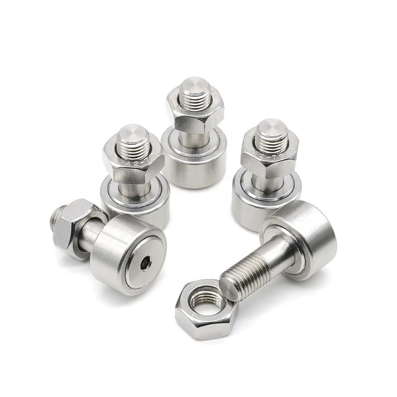 5Pcs CF4/KR12 Cam Follower Bearing M4x12x20mm SUS304 Stainless Steel Curve Roller Bearing Engine Parts