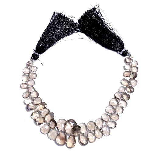 Quartz fumé véritables perles à facettes 5x8mm pour création de bijoux uniques