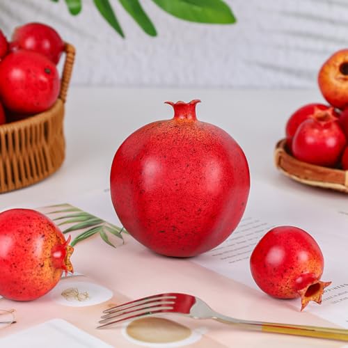 Meiwlong15Pcs Artificial Pomegranates Fake Fruits Foam Plastic Pomegranates Decorations Faux Simulation Pomegranates Decor Home House Kitchen Party Wedding Decoration by Meiwlong - Image 7