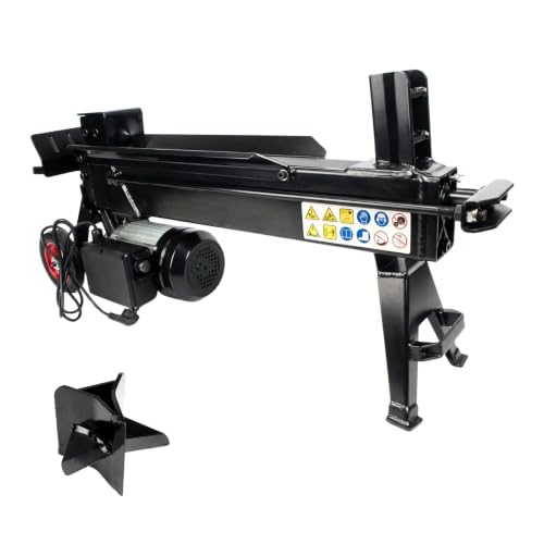 7-Ton Electric Log Splitter with Dual Wedges
