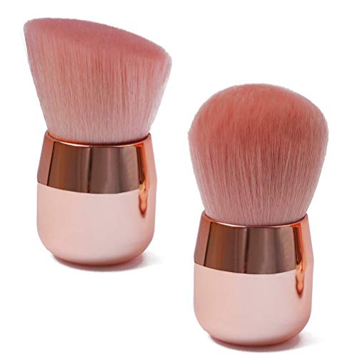 pengxiaomei 2Pcs Nail Dust Cleaner Brush,Nail Art Dust Powder Remover,Convenient Colorful Nail Brush for Apply Makeup,Foundation And Blush,Make-Up Brushes?pink?
