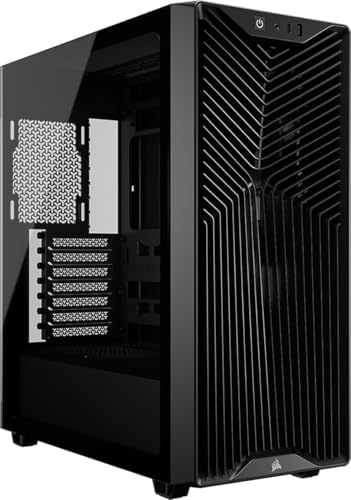 CORSAIR 3200D RS Mid-Tower PC Case – 3X RS120 PWM Fans Included, GPU Anti-sag Stabilization Arm, ASUS BTF, MSI Project Zero, Gigabyte Project Stealth – Black