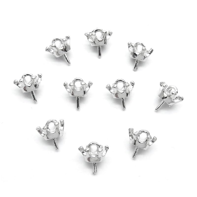 Amazon.co.jp: レジン 金具 ヒートンキャップ 王冠 10個入り (2