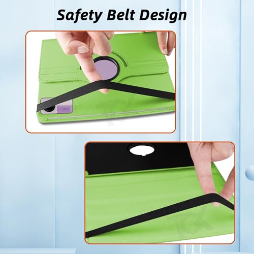 Image of TGK Rotating Cover for Redmi Pad SE 11 inch 360 Degree Leather Flip Case (Green)