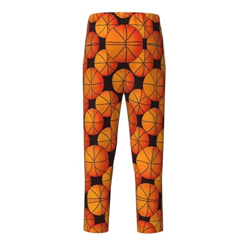 Pajama Pants Pajama Bottoms with Elastic Waistband Sleepwear Lounge Pants, Sports Basketball2