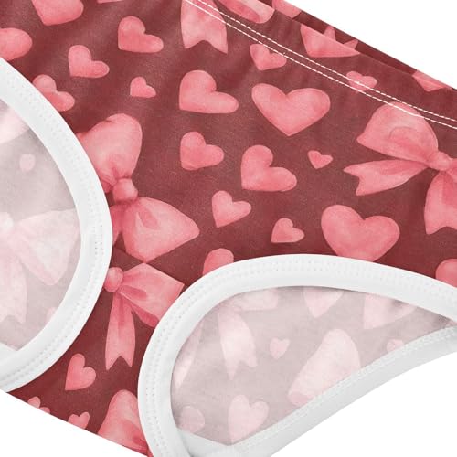 Joisal Girls Underwear Toddler 2t Cotton Girl Panties Cute Designer Underpants Briefs Cute Pink Bows Hearts4