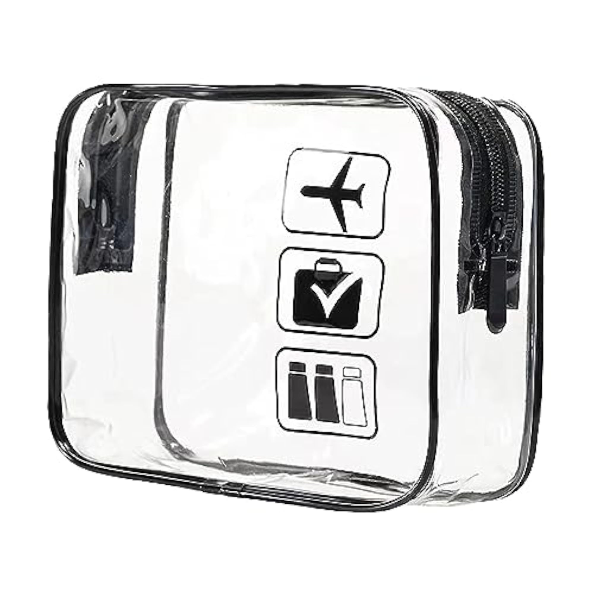 Clear Makeup Bag for Essentials, Travel Friendly