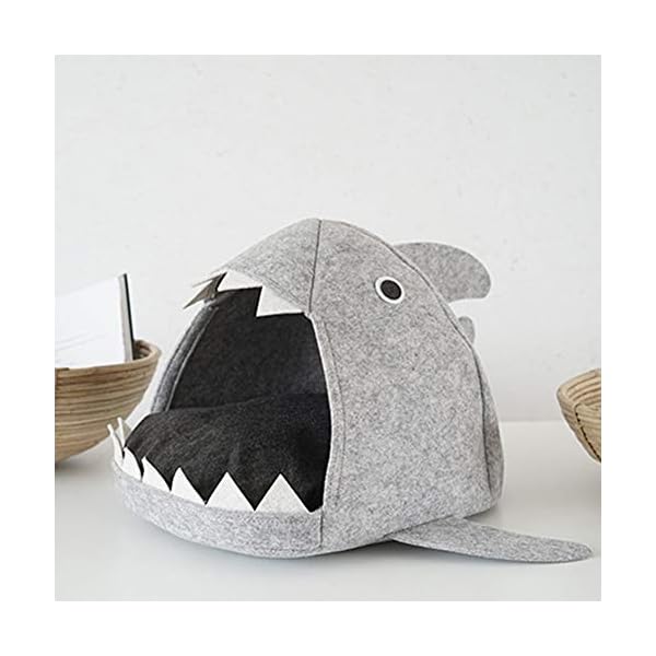 EisEyen Filz Hai Katzenhöhle Katzen Kuschelhöhle Hundebett Haustier Katzenbett Hundesofa Katzensofa 33.0 cm * 54 cm * 64 cm