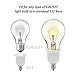 JACKYLED 15-Pack E12 to E26 E27 Adapter Chandelier Light Socket E12 to Medium Socket E26 E27 Converter Bulb Base Adapter Converter