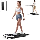 Goplus Walking Pad, 2.5 HP Under Desk Treadmill with Remote Control & LED Display, 3 Countdown Modes, 0.6-4 MPH Portable Treadmills for Home Small, Office, Free-Installation