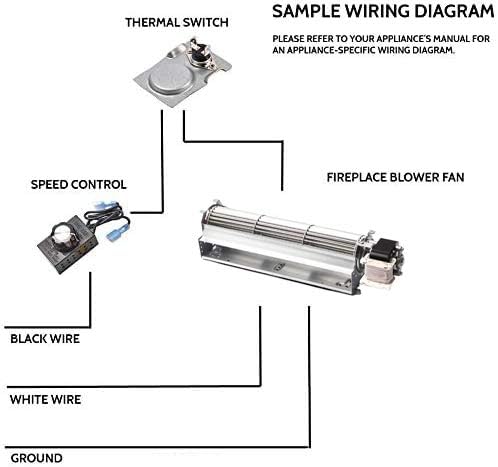 Miniatura 5 de Kit de soplador de chimenea de repuesto para Desa BKT BK, FMI, Vanguard, Comfort Glow, Comfort Flame Chimeneas, GA3750 GA3700 GA3750A GA3650