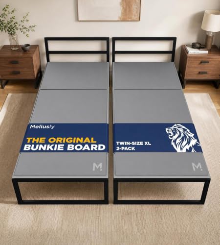 Meliusly Original Bunkie Board Twin XL 2-Pack (38x79) - Under Bed...