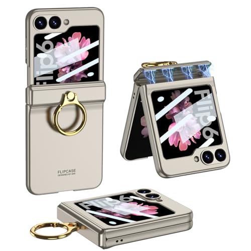 Coque Galaxy Z Flip 6 de protection magnétique avec anneau d'armure