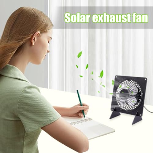 Ventilador de panel solar de 5W y 6 pulgadas para ventilación eficiente 3
