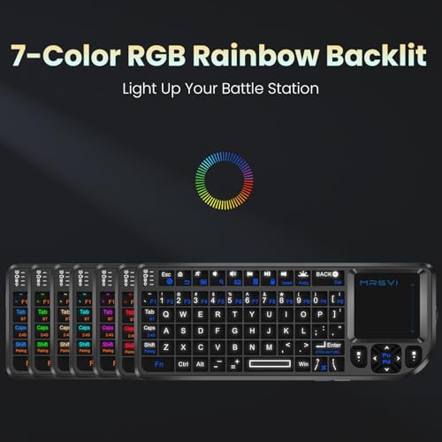 Mini teclado Bluetooth portátil con touchpad para controlar tu Smart TV desde el sofá 6