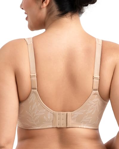 Image of HSIA Minimizer Bras for Women Plus Size, Full Coverage Coolcomfort T Shirt Unlined Bra with Underwire for Heavy Breast