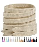 Lacets mode durables : Les lacets plats en coton ont 4 couleurs classiques : blanc, noir, blanc cassé, beige et autres couleurs, conviennent parfaitement aux hommes, femmes, adultes et enfants. Et les embouts en plastique mesurent 1,5 cm de long, il est facile de passer à travers les trous