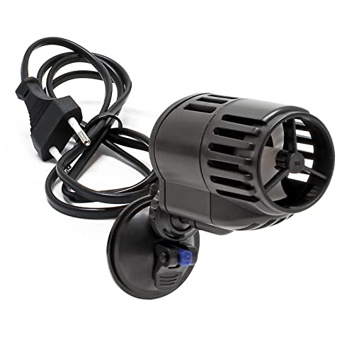 SunSun JVP-120A Strömungspumpe 3000l/h 6W Aquarium Pumpe mit 1 schwenkbaren Düse und Saugnapf zur einfachen Befestigung