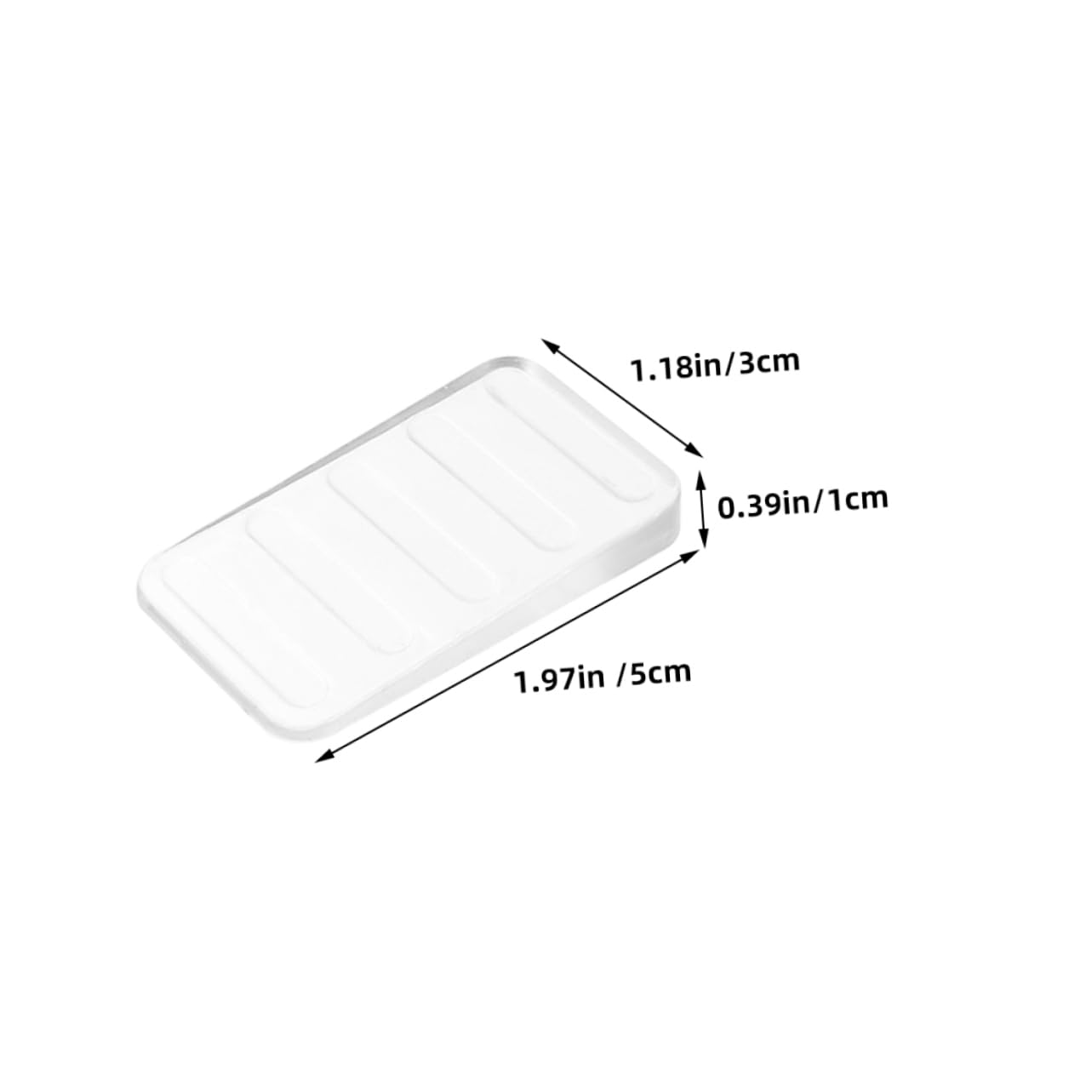 DOITOOL 8Pcs Clear Leveling Shims Wedge Furniture Leveling Shims for Tables Cabinets Appliances and Doors Plastic Leveler Shims for Stable and Even Surfaces