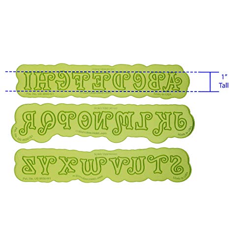 Swirly Uppercase Letter Maker | Flexabet Silicone Cutter And Mold For Cakes By Marvelous Molds #TOP1