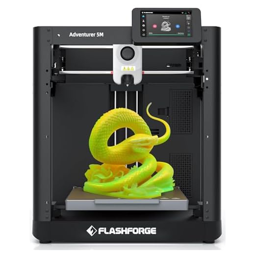 Flashforge Adventurer 5M Stampante 3D FDM con Livellamento Automatico, Velocità di stampa12 Vlte più Veloce (600mm/s), estrusore a azionamento diretto, ugello rimovibile rapido,220 * 220 * 220mm