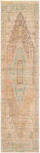 Tapete corredor Chenille Jute 2'2" x 8' Khaki Ivory