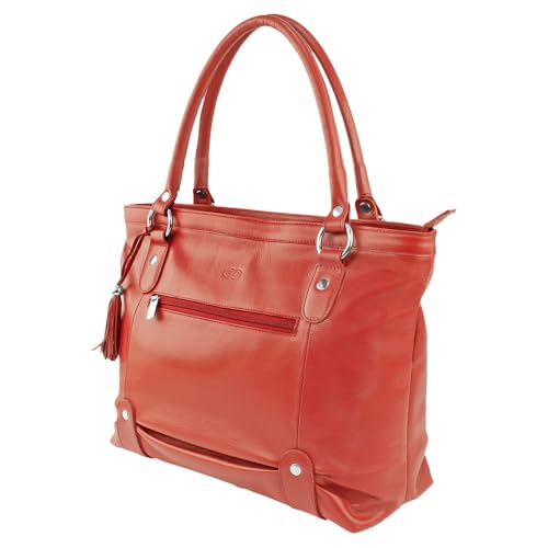 Bolsa Feminina AMARÍLIS em Couro (Vermelho)