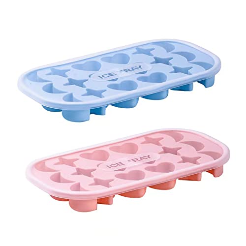 Molde de Silicona para Cubos de Hielo 2 Pzs con Tapa miniatura 1