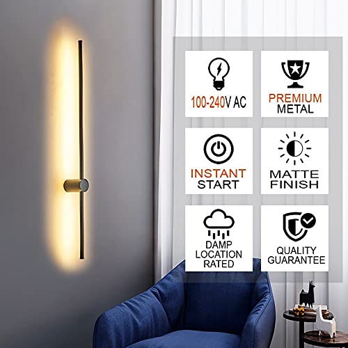 Lámpara de pared LED con luces colgantes largas y RC regulable de 80 cm 6