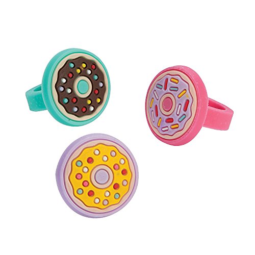 Anneaux en caoutchouc donut pour friandises et goûters d'enfants